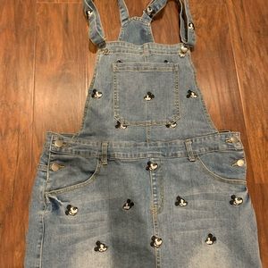 Women’s Mickey Mouse overalls- skirt.